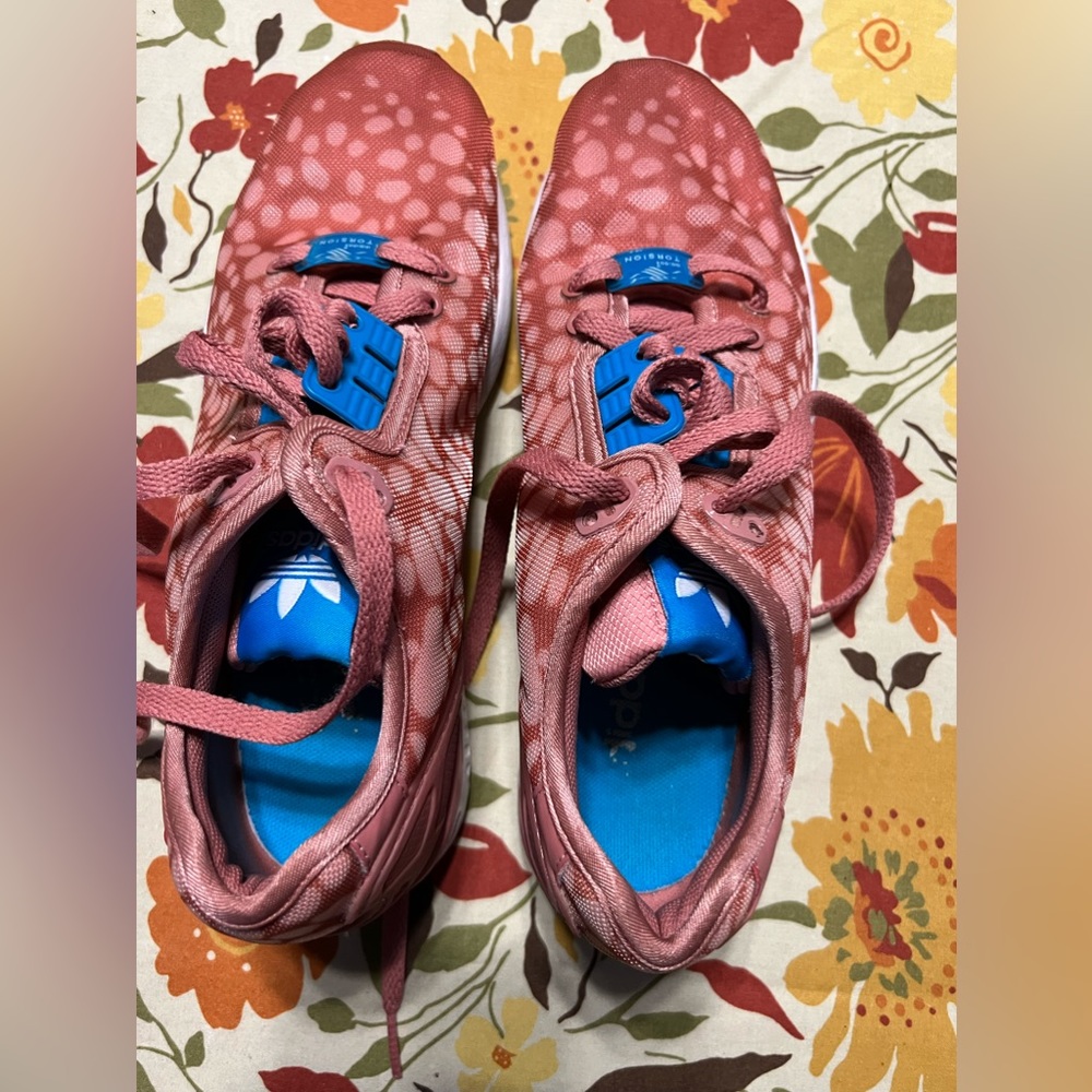 Adidas ZX Flux Decon (Ash Pink/Bold Aqua/White) Women's Shoes B34030 Size 8.5.